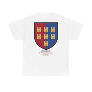 Rückseite Siebenbürgen T-Shirt Herren — Sächsisch. Siebenbürgisch. Stolz.