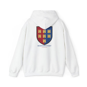 Rückseite Siebenbürgen Hoodie Damen — Hermannstadt