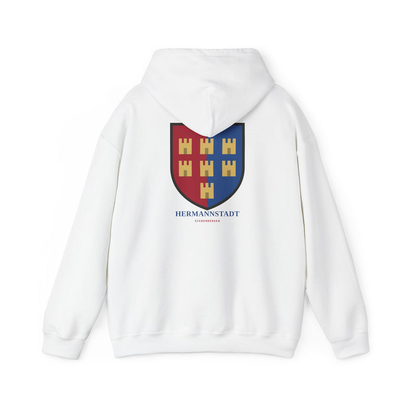 Rückseite Siebenbürgen Hoodie Damen — Hermannstadt